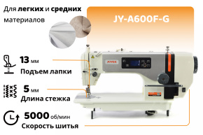 Прямострочная швейная машина JOYEE JY-A600F-G (комплект)