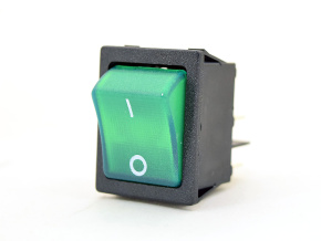 3067018 Кнопка переключатель с подсветкой 16А