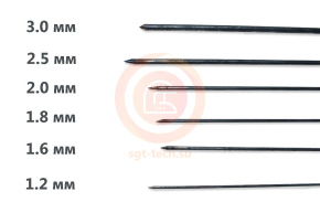 Игла 1.6 мм для ZK-2 MS-201L-53-1.6 мм ,YF
