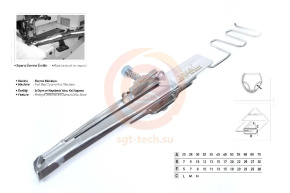 Окантователь в 3 сложения UMA-71 (32мм - 12мм) (с резинкой 10мм)